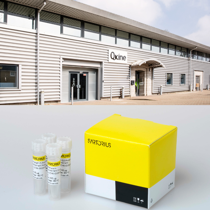 Qkine HQ and Sartorius packaging