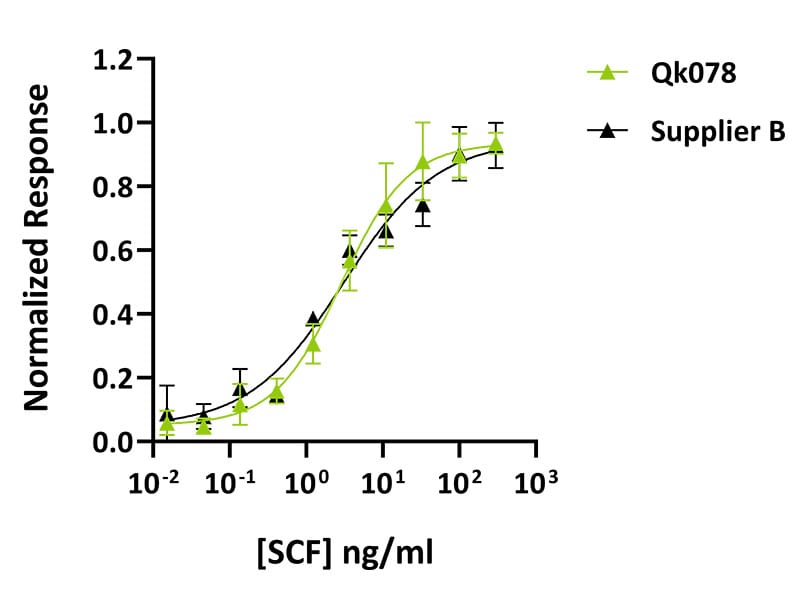 Qk078 human SCF comparison bioactivity